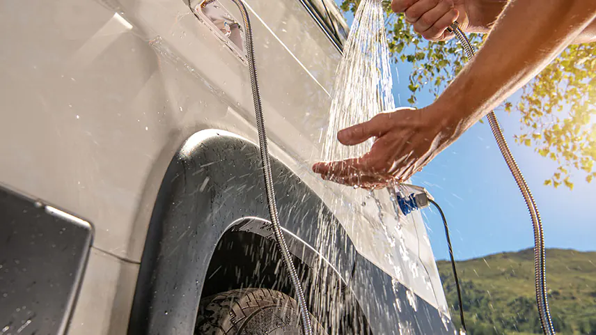 cleaning water tank motorhome rv